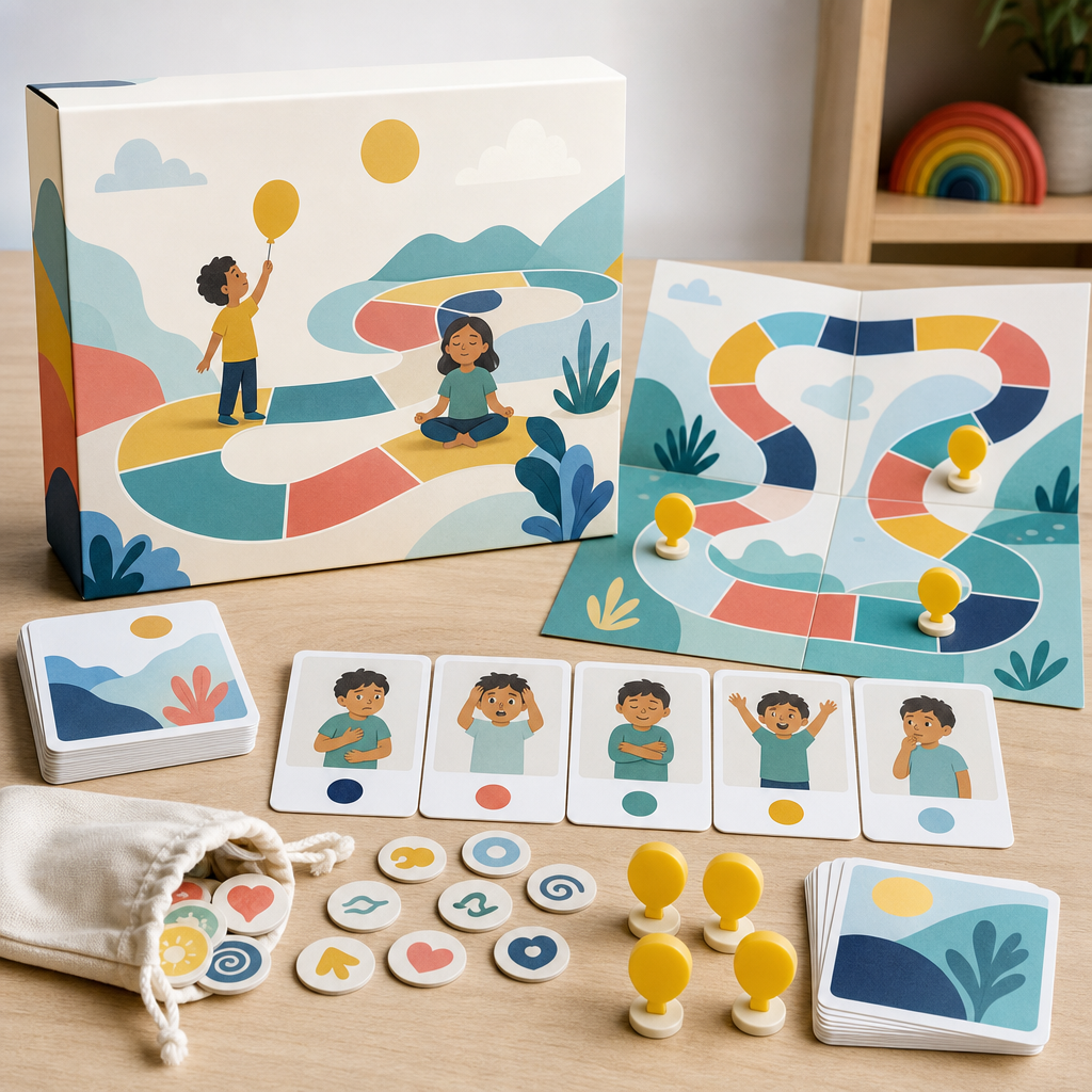 Product mockup for Body Clues Game Kit