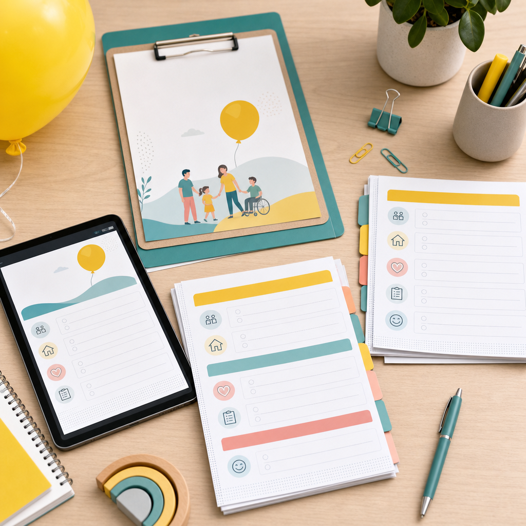 Product mockup for NDIS Planning Companion Checklist